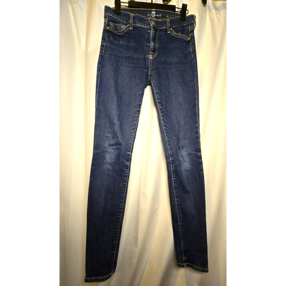 7 For All Mankind "The Skinny" Dark Wash Denim Jeans (Size 26)